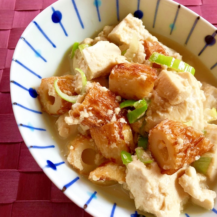 包丁要らず!ちくわ豆腐
